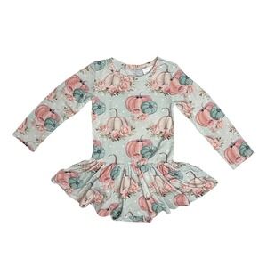 Posh Peanut Bamboo Jackie Pumpkin Roses Fall 12-18 Month Blue Colorful Cottage